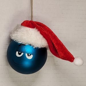 M&M’s Blue Christmas Ornament - 2 1/2" / Kurt Adler